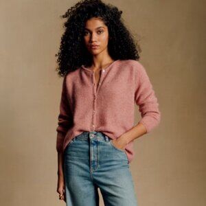 Sézane Gaspard Cardigan Rosewood Size XXS